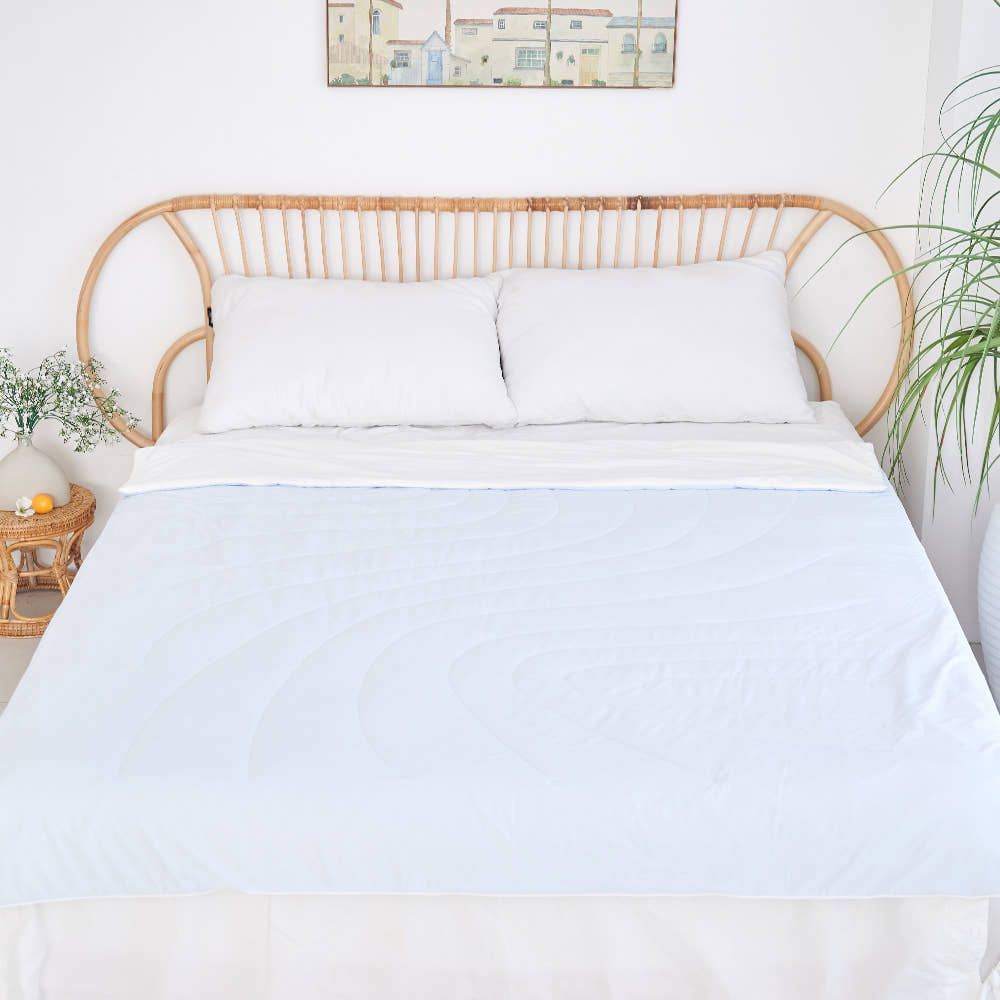VitaGRAM Duratex Instant Cooling Blanket Bedding Super Single / Queen – Breathable, Nylon-Spandex Cool Fabric for Humid Nights, Machine Washable Comfort